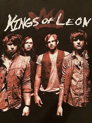 KINGS OF LEON Photo Tour Shirt MEDIUM Southern Rock Band - Pixies Thin Lizzie  • $24