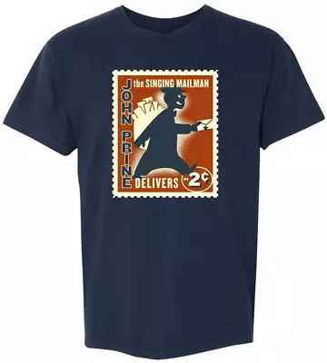 John Prine The Singing Mailman Delivers T-shirt Navy Unisex All Sizes TA4792 • $22.79