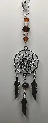 Handmade Car Rear View Mirror Charm Dreamcatcher Crystal Glass Beads • £4.45