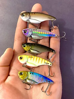 Metal VIB Vibe Painted Vibrating Blade Bait Fishing Lure- Great Cold Water Bait! • $5.50