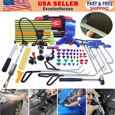 PDR Car Body Dent Puller Glue Gun Tool Paintless Hail Damage Remover Repair Kit • $54.99