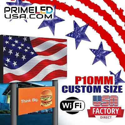  LED Sign P10 DIP FULL COLOR INDOOR/OUTDOOR WIFI LED (6.25  X 25.25 ) • $229.99