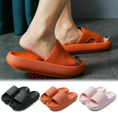 Womens Ladies Ultra Soft Summer Slip On Mule Slides Sliders Sandals Slippers SZ • £6.49