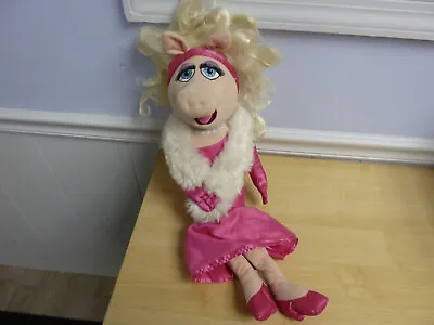 Disney Store Miss Piggy 20  Muppets Glamour Plush Doll Stuffed Pink Dress • $3.99