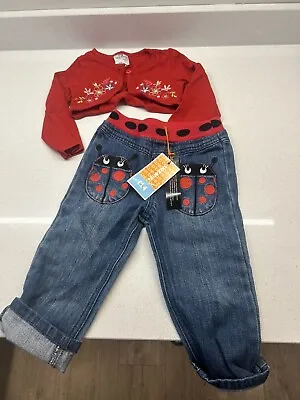 Ladybird Denim Jeans And Top 12-18 Months New • £5.75