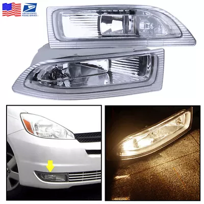 81210AE010 81220AE010 Front Fog Driving Lamp Lights For Toyota Sienna 2004-2005 • $33.05