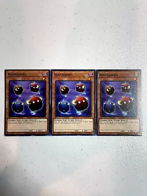 Yugioh Scapeghost 3x Common Egs1-en015 Playset EGS1 • $3.99