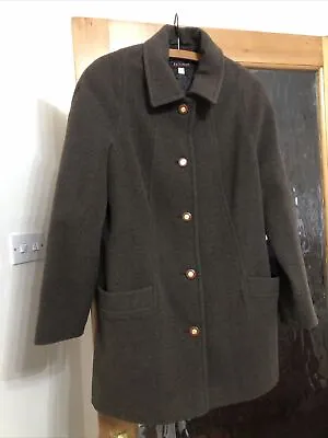 Coat Wool & Cashmere Mix Size 14 Brand New Without Tag-David Barry 3/4 Length • £12.99