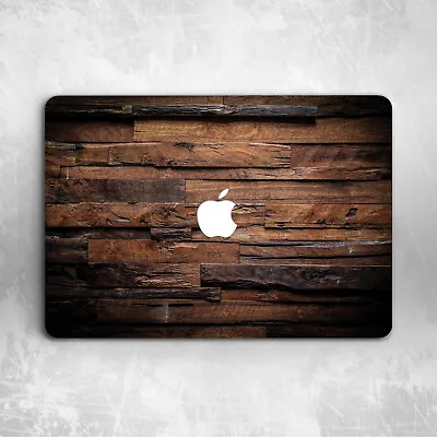 Old Dark Brown Wood Hard Cover Case For Macbook Pro Retina 16 13 14 15 Air 11 13 • $27.74