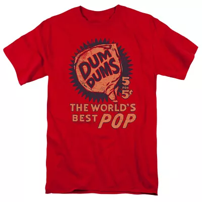 Dum-Dums 5 For 5 T Shirt Mens Licensed Sucker Lollipop Candy Red • $17.49