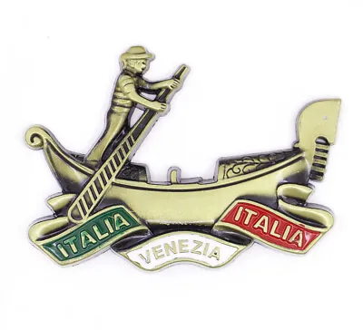 Fridge Magnet Venice Italy Gondola Boat 3D Metal Souvenir Gift Kitchen New • $6.88