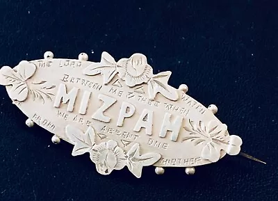 ANTIQUE  1901 Sweetheart Mizpah Brooch  925 SILVER • £12