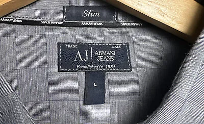Armani Men’s Shirt Grey - L 42 Slim • £12