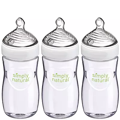 Nuk Simply Natural Baby Bottle 5 Ounce Anti-Colic (3 Bottles) BPA Free 150mL • $12.99