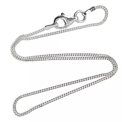 1.2mm Curb Chain - 925 Sterling Silver - 16  18  20  Italian Italy Thin Strong • $13.50