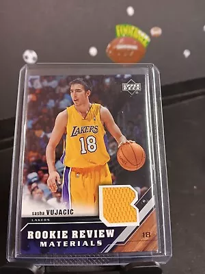 2005-06 Upper Deck Rookie Review Materials Sasha Vujacic #RRM-SV Lakers • $3.99