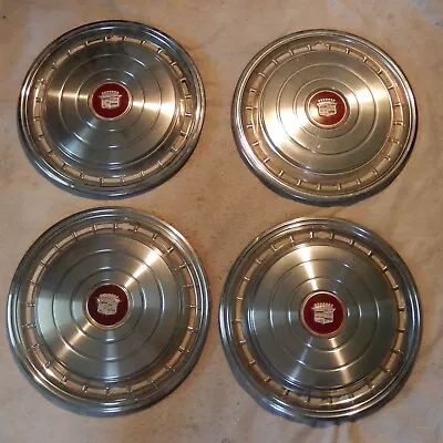 Set 4 Vintage 1978 CADILLAC DeVille Red Hubcap Wheel Cover 16  Classic Car A • $139.95