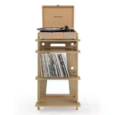  Crosley Cruiser Bluetooth Portable Turntable - Light Tan + Crosley SOHO Stand • $599.95