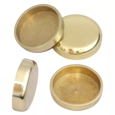 £4.20 • Buy Solid Brass Castor Cups / Coasters / Floor Protectors - Heavy Cast