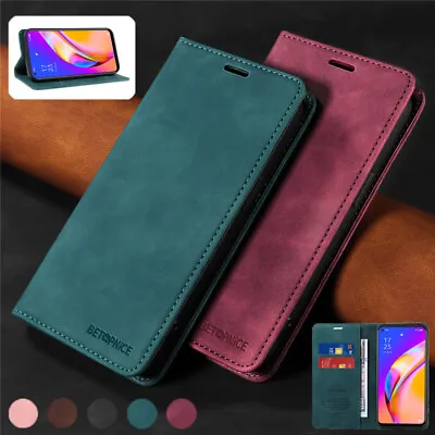 For OPPO A96 A78 A54 A17 A57 Reno 8T 5G Magnetic Leather Wallet Case Flip Cover • $11.49