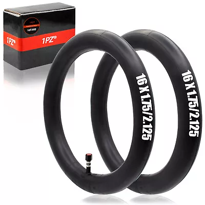 2 Inner Tube 16 X 1.75 - 2.125 Bike Bicycle Rubber Tire Interior BMX Schrader • $11.69