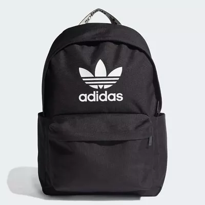 Adidas Unisex Originals Adicolor Backpack H35596 25L Bag (Black/White) • $44.88