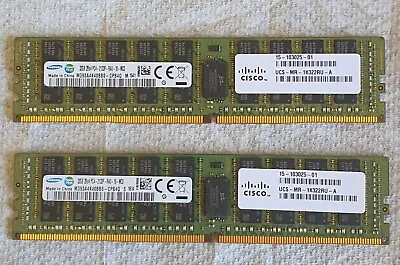 Samsung 32GB M393A4K40BB0-CPB DDR4-2133 RDIMM PC4-17000P-R Dual Rank X2 • $66