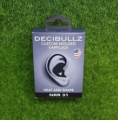 Decibullz Custom Molded Foam Tip Earplugs 31db Highest NRR Black - PLG1-BLK • $25.99
