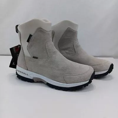 Merrell Tundra Waterproof Thinsulate Polartec Dawn White Winter Boots Us Size  • $49.99