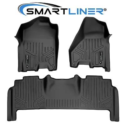 SMARTLINER Floor Mats Liners Black For 2012-2018 Ram 2500/3500 Mega Cab • $129.99