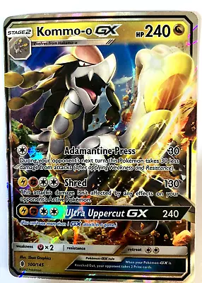 KOMMO-O GX - 100/145 - Guardians Rising - Ultra Rare - HOLO - 2017 - Pokemon • $9.99