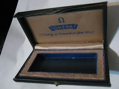 1948 Original OMEGA World Famous Watch Box Blue & Gold  Century Of Research...  • $129.99