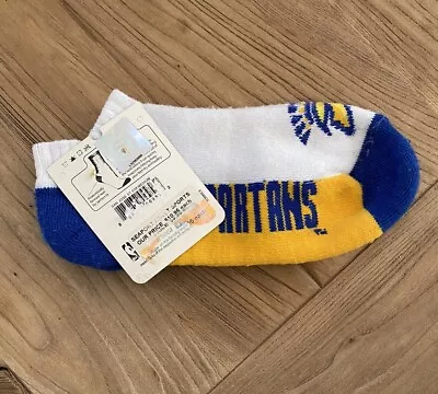 Vintage San Jose State University Spartans Ankle Socks SZ M 9-11 NWT Sports NCAA • $19.95