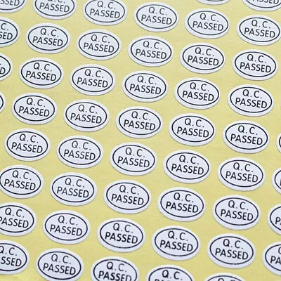 White QC Adhesive Lable Sticker Label Sticker QC PASSED Stickers 1600PCS • $9.59