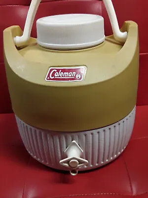 Vintage Coleman 1 Gal Cooler Jug Spout Camp Fish Party Water Tea Kool-aid Cockta • $21.50