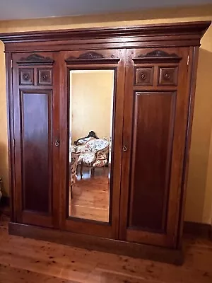 $8500 • Buy Antique Anthony Hordens Two Door With Mirror Wardrobe