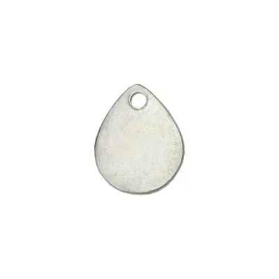 Pewter Stamping Blanks Drop 9/10  X 3/4  24 Pc- Metal Craft & Jewelry Discs • $54.40