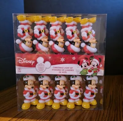 Disneys Mickey Mouse Christmas Light Set Of 10 Kurt's Adler Indoor/Outdoor NEW • $29