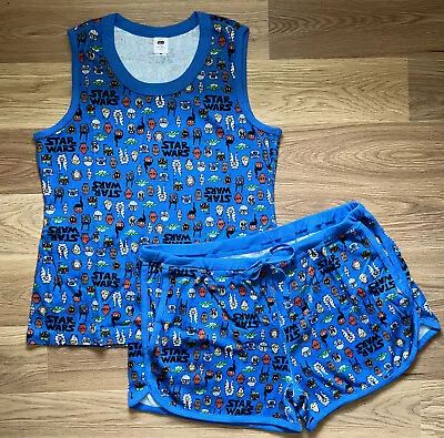 Hanna Andersson Womens Size Extra Large XL Short John Tank Pajamas Star Wars NEW • $49