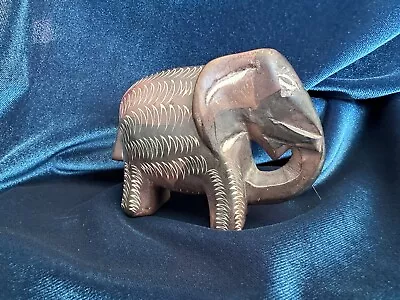 Vintage Soapstone Elephant Hand Carved Kenya Elephant Figurine • $10