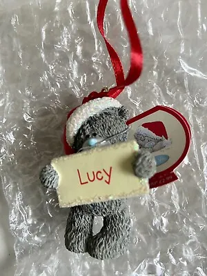 £2.49 • Buy Me To You Tatty Teddy Lucy Personalised Christmas Tree Resin Ornament BNWT