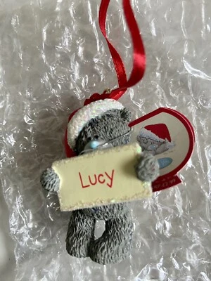 £2.49 • Buy Me To You Tatty Teddy Lucy Personalised Christmas Tree Resin Ornament BNWT