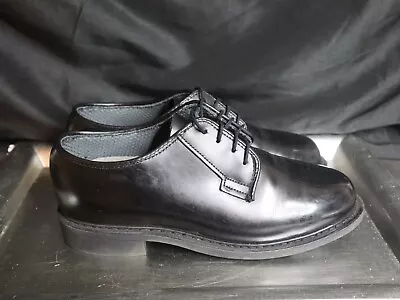 Bates Vibram Mens 8 W Black Military Uniform Oxford Dress Shoes Non-Slip 00769C • $27.95