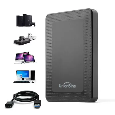 1TB 2TB External Hard Disk Drive 2.5  USB3.0 Portable Memory Storage HDD-120MB/s • £12.34