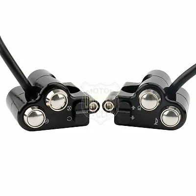 2pcs 25mm Universal Motorcycle Handlebar Switch Turn Signal Horn Gear Controller • $60.74