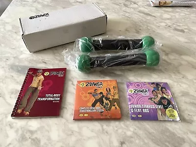 ZUMBA FITNESS Kit Dance Workout - Toning Sticks & DVDs In Sealed Package • $49.95