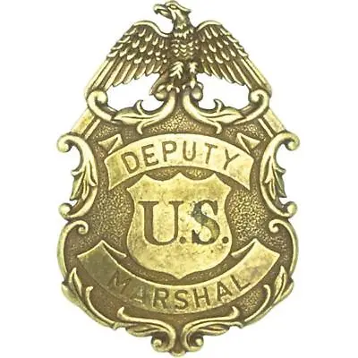 Denix Deputy U.S. Marshal Badge Brass Finish • $11.19