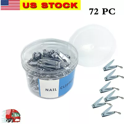 Wholesale Lot OF 72 Pc Finger Nail Clippers With File And Chain In Container 2  • $29.99