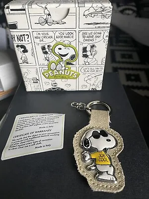 £30 • Buy Key Ring, Snoopy/Peanuts, Sterling Silver And Canvas