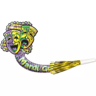 Mardi Gras Comedy & Tragedy Musical Blo-Loon Paper Foil Mardi Gras Party Favors • $1.79